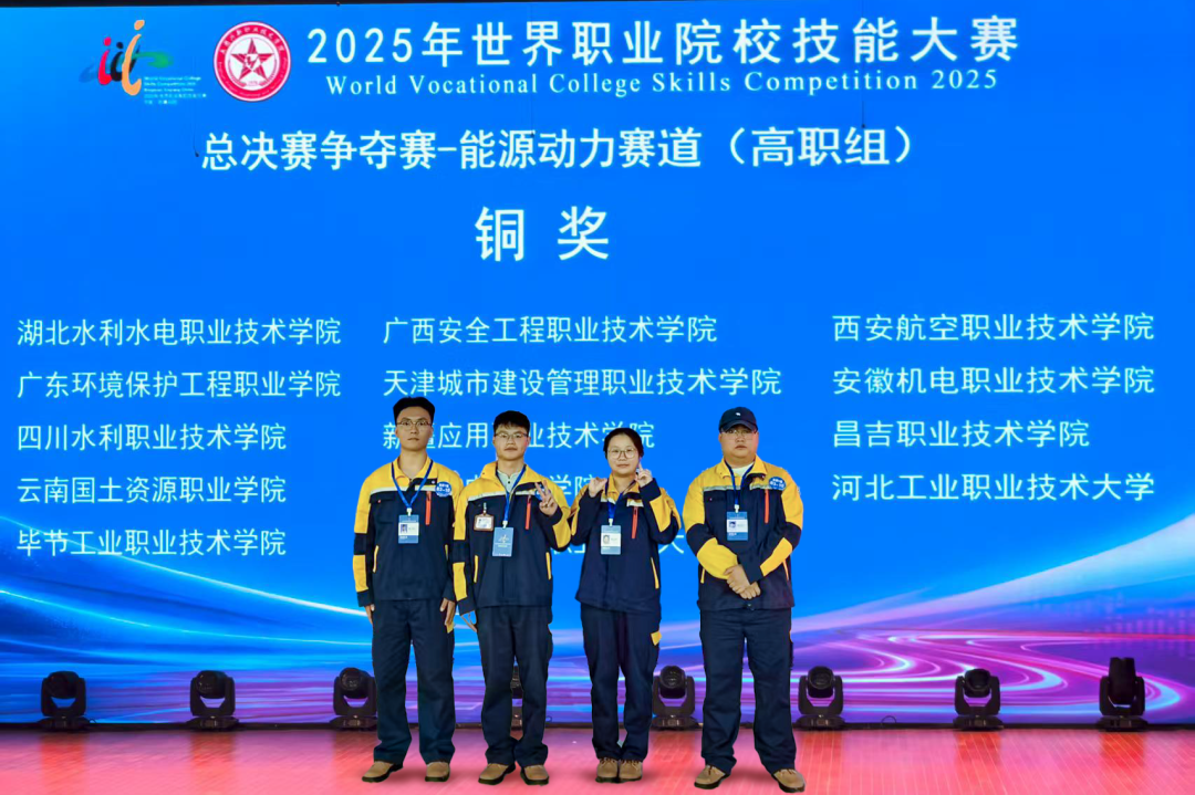 畢節(jié)工業(yè)職業(yè)技術(shù)學(xué)院機電工程系榮獲世界職業(yè)院校技能大賽能源動力賽道銅獎